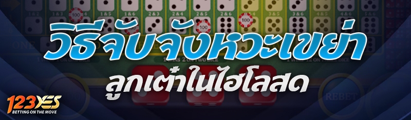 วิธีจับจังหวะเขย่าลูกเต๋าในไฮโลสด